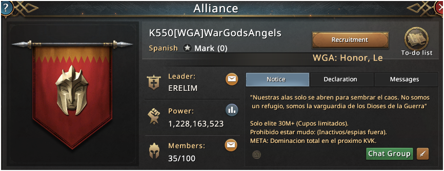 WGA WAR GODS ANGELS